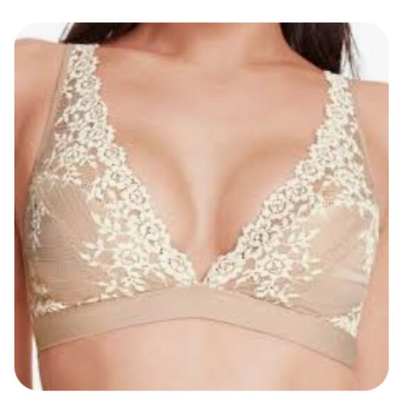 Women's Wacoal Embrace Lace Soft Cup Bra Sand Size 32 - Picture 4 of 9